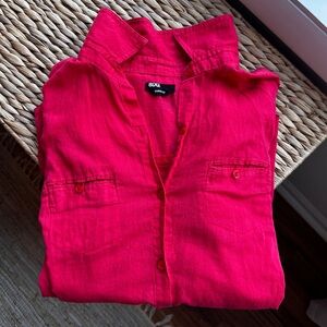 BDG Urban Outfitters Linen Button Down